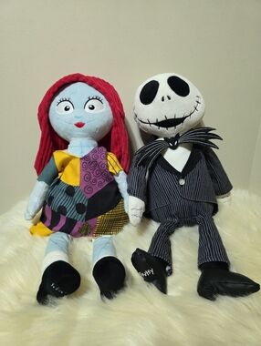 Nightmare Before Christmas Jack Skellington & Sally Scentsy Buddies Plush Disney